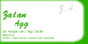 zalan agg business card